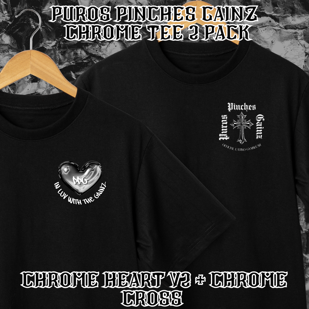 2 Pack Chrome Tees