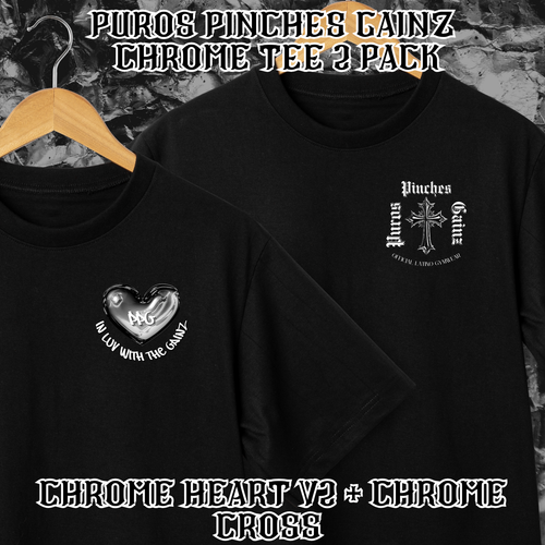 2 Pack Chrome Tees