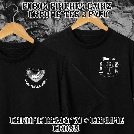 2 Pack Chrome Tees